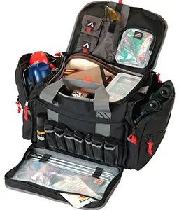 GPS Bags 2014LRB Large  Black Nylon with Lift Ports, Storage Pockets, Visual ID Storage System & Holds 5 Handguns or More & Ammo Includes 4 Ammo Dump Cups