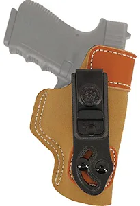 DeSantis Gunhide 106NAX3Z0 Sof-Tuck  IWB Natural Leather/Suede Belt Clip Fits Sig P938 Fits Kimber Solo Right Hand
