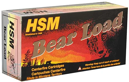 HSM Bear Load Hard Cast Handgun Ammunition .460 S&w 325gr Wfn Gas Check 1824 Fps 20/ct