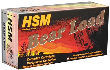 HSM Bear Load Hard Cast Handgun Ammunition .460 S&W 325gr WFN Gas Check 1824 fps 20/ct
