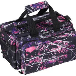 Bulldog BD910MDG Deluxe Range Bag Water Resistant Muddy Girl Nylon with Adjustable Strap, Removeable Divider, Storage Pockets & Deluxe Padding 13" x 7" x 7" Interior Dimensions