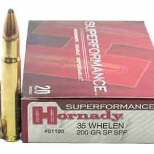 Hornady Superformance Rifle Ammunition .35 Whelen 200 gr SP 2910 fps - 20/box