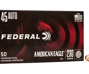 American Eagle Handgun Ammunition .45 ACP 230 gr FMJ 890 fps 50/ct