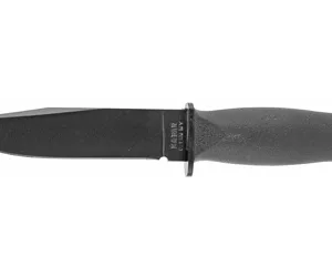 Ka-Bar 2221 Mark I  5.13" Fixed Clip Point Plain Black 1095 Cro-Van Blade, Black Kraton G Handle, Includes Sheath