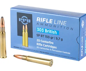 PPU Rifle Ammunition .303 British 150 gr SP 2690 fps - 20/ct