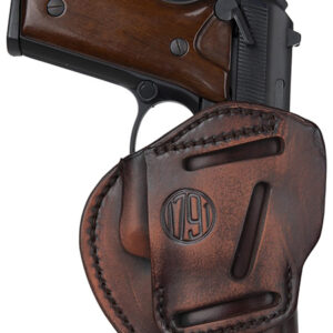 1791 Gunleather 3WH4VTGA 3-Way  IWB/OWB Size 04 Vintage Leather Belt Loop Fits Springfield XD Fits Walther PPS Fits Springfield XDS Fits Taurus G2C Ambidextrous Hand