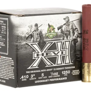 HEVI-Shot HS54105 HEVI-XII  410 Gauge 3" Tungsten 5 Shot 25 Per Box/ 5 Case