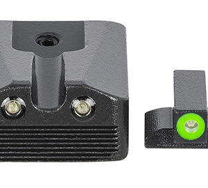Meprolight USA 412213111 Hyper-Bright  Black | Green Tritium with Green Outline Front Sight Green Tritium with Black Outline Rear Sight Set