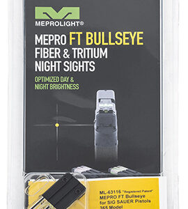 Meprolight USA 631163108 FT Bullseye Rear Sight  Black | Green Tritium/Fiber Optic