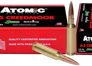 Atomic Ammunition 00404 Rifle Match 6.5 Creedmoor 142 gr Hollow Point Match 20 Per Box/ 10 Case