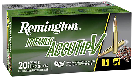 REMINGTON Ammunition 29218 Premier Accutip-v 204 Ruger 32 Gr Accutip V 20 Per Box/ 10 Case