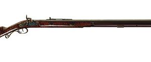 Taylors & Company 210043 Missouri River Hawken  "Maple" 45 Cal Percussion 30" Blued Octagon Barrel, Color Case Hardened Rec, Fixed Maple Stock, Double Set Trigger