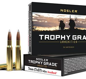 Nosler 47118 Trophy Grade  7x57mm Mauser 140 gr Nosler AccuBond 20 Per Box/ 10 Case