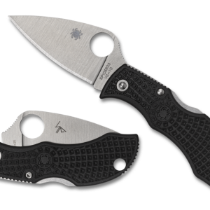 Manbug Black FRN Leaf Black Blade PlainEdge