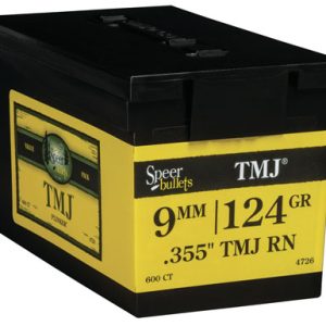 Speer 4726 TMJ Value Pack 9mm 124gr Total Metal Jacket 600 Per Box/1 Case