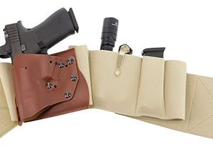 Galco UWERKHMED UnderWraps Elite Khaki Medium Leather/Nylon