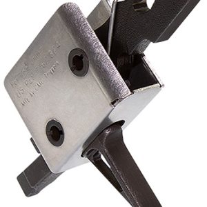CMC Triggers 91507 Drop-In  Flat Trigger with 3.50 lbs Draw Weight & Black/Silver Finish for AR-15/AR-10