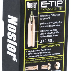 Nosler 59380 E-Tip  30Cal 110gr Spitzer 50/Box