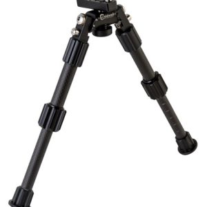 Caldwell 1081953 Accumax Premium M-Lok/Key Mod Bipod 6-9" Black Carbon Fiber