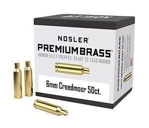 Nosler 10229 Premium Brass Unprimed Cases 6mmCreedmoor Rifle Brass 50/Box