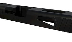 Rival Arms RA10G102A Precision Slide A1 QPQ Black 17-4 Stainless Steel with Front/Rear Serrations & RMR Optic Cut for 9mm Luger Glock 17 Gen3
