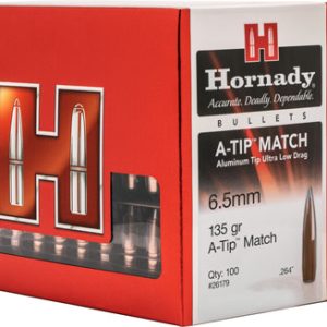 Hornady 26179 A-Tip Match 6.5 Creedmoor .264 135 gr A Tip Match 100 Per Box/ 10 Case