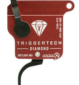 TriggerTech R70SRB02TNF Diamond Without Bolt Release Single-Stage Flat Trigger with 0.30-2 lbs Draw Weight for Remington 700 Right