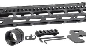 Midwest Industries MICRLW12625 Combat Lightweight AR-15 Black Hardcoat Anodized Aluminum/Polymer 12.625" Picatinny/M-LOK