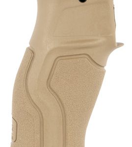 FAB Defense FX-GRADUST Gradus Ergonomic Pistol Grip 15 Degree Flat Dark Earth Polymer with Rubber Overmold for AR-15, AR-10, M4, M16