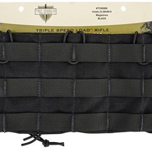 Tacshield T3508BK Speed Load Triple Rifle Triple Black 1000D Nylon