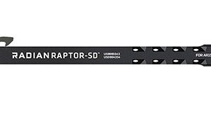 Radian Weapons R0561 Raptor SD Ambi Charging Handle, Radian Gray, Gas Ported Shaft, Fits Mil-Spec AR-15/M16 Platform