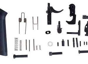 LBE Unlimited AR15LPKT Complete Lower Parts Kit  w/Pistol Grip & Trigger Guard AR-15 Black