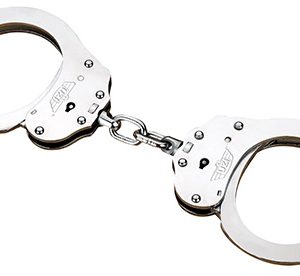 Uzi Accessories UZIHCEUSCNIJ Handcuffs NIJ Silver Steel Includes 2 Keys