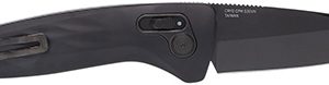 S.O.G SOG15730157 One-Zero Auto 3.10" Folding Plain Black Chrome CPM S35VN SS Blade/ Black Aluminum Handle