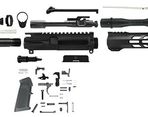 TacFire  AR Build Kit  5.56x45mm NATO 7.50" Barrel Black for AR Platform