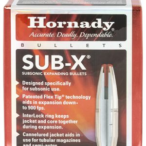 Hornady 30718 Sub-X  30 Cal 308 Cal 175 gr Subsonic eXpanding 100 Per Box/ 15 Case