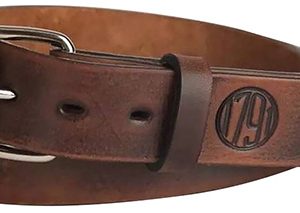 1791 Gunleather BLT014044VTGA 01 Gun Belt Vintage Leather 40/44 1.50" Wide Buckle Closure