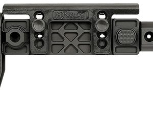Midwest Industries MIAKALPHAFS Alpha Folding Stock Black Synthetic Side Folding Stock with Adjustable Cheekrest, Compatible w/ 1913 Picatinny Rail Adapter for AK-Platform