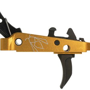 CMC Triggers 47507 Drop-In Yella Jacket Combat Trigger Group 2.0 Single-Stage Curve with 3.50 lbs Draw Weight, Black with Yellow Housing, Fits AK-47