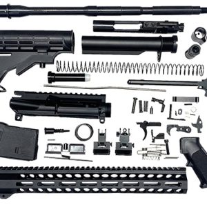 Bowden Tactical J27113 AR Rifle Build Kit  Complete, 13" M-Lok Handguard, Mil-Spec Parts, Flip Up Sights