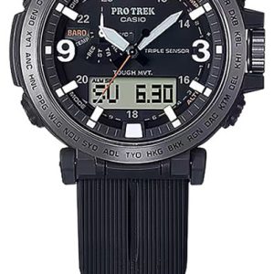 G-shock/vlc Distribution PRW6611Y1A Casio Pro Trek Black Size 145-215mm Features Digital Compass