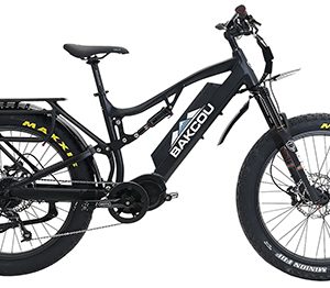 Bakcou E-bikes B-S17-B-B25 Storm 25 Medium Matte Black 17" w/Stand Over Height of 30.50" Frame, Sram 9sp, 40t Front & Sram 11-34t Rear Cassette Bafang M620 Ultra Motor