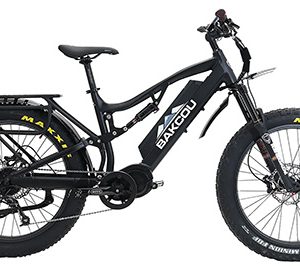 Bakcou E-bikes B-S19-B-B25 Storm 25 Large Matte Black 19" w/Stand Over Height of 30.50" Frame, Sram 9sp, 40t Front & Sram 11-34t Rear Cassette Bafang M620 Ultra Motor