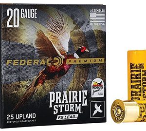 Federal PFX126FS4 Premium Prairie Storm FS 20Gauge 2.75" 1 1/4oz 4Shot 25 Per Box/10 Case