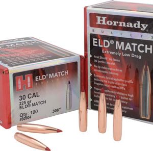 Hornady 30904 ELD Match  30 Cal .308 225 gr Extremely Low Drag Match 100 Per Box/ 15 Case