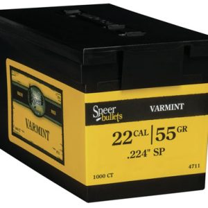 Speer 4711 Varmint  22 Caliber .224 55 GR Soft Point Value Pack 1000 Box