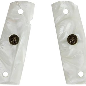 Pachmayr 62001 Custom Grip White Simulated Pearl Panels for 1911 with Ambidextrous Safety