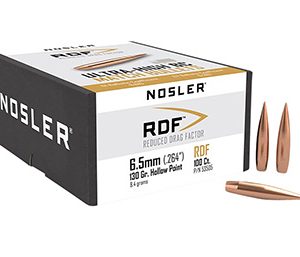 Nosler 53505 RDF Match 6.5Creedmoor 130gr Hollow Point Boat Tail 100/Box