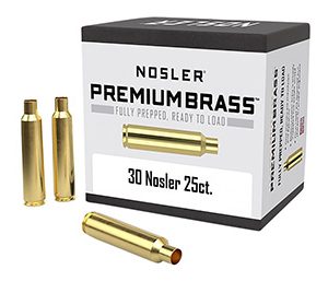 Nosler 10221 Premium Brass Unprimed Cases 30Nosler Rifle Brass 25/Box