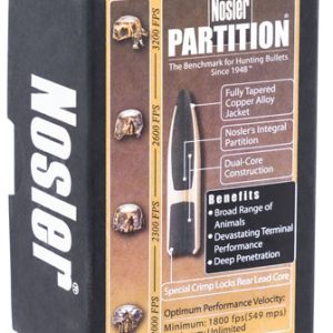 Nosler 16330 Partition  30Cal 165gr Spitzer 50/Box